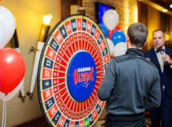 Baltian suurimman kasinon Casino Olympicin promootiopyörä.