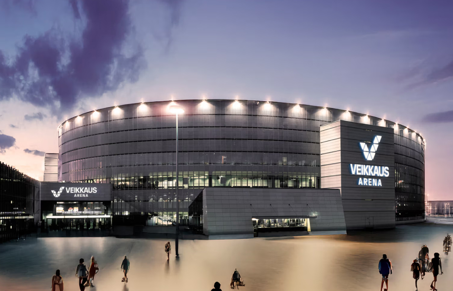 Kuvassa havainnekuva Veikkaus Arenasta