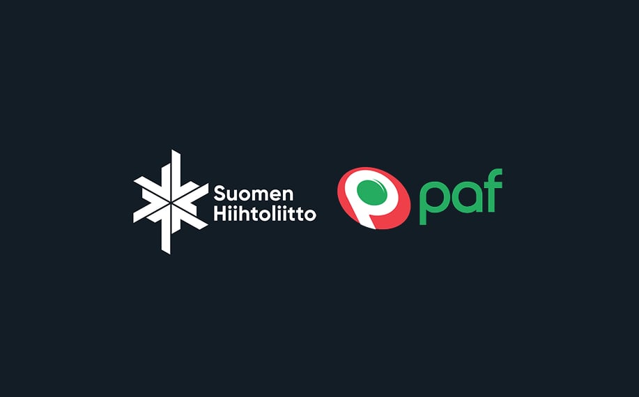 Hiihtoliitto ja Paf logo