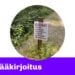 Kuvassa Salon Vilppaan kioskin mainoskyltti Tupurin metsässä Salossa. Lisäksi Rahapelisanomien teksti "Pääkirjoitus".