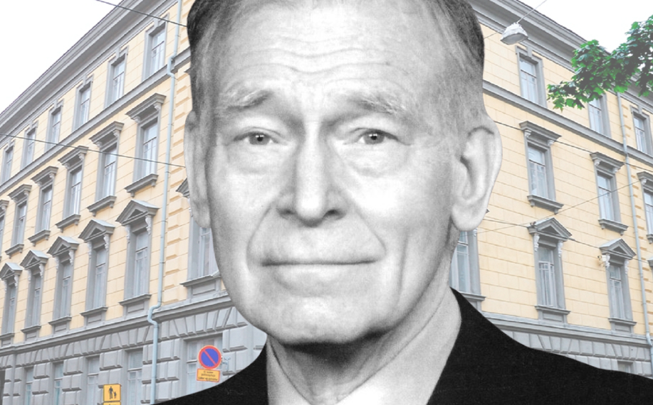 Veikko Palko ja Supo vanha päämaja Helsingin Ratakadulla.