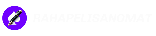 Rahapelisanomat logo valkoisella tekstillä