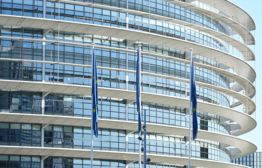 Euroopan Parliamentin Louise Wess -rakennus Strasbourgissa.