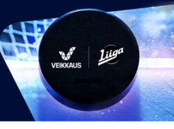 Veikkaus ja SM-Liiga logo kiekossa.