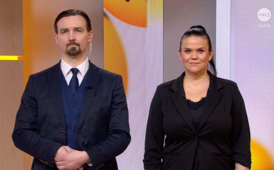 Lotto-valvojat tuloslähetyksessä 3.1.2026.